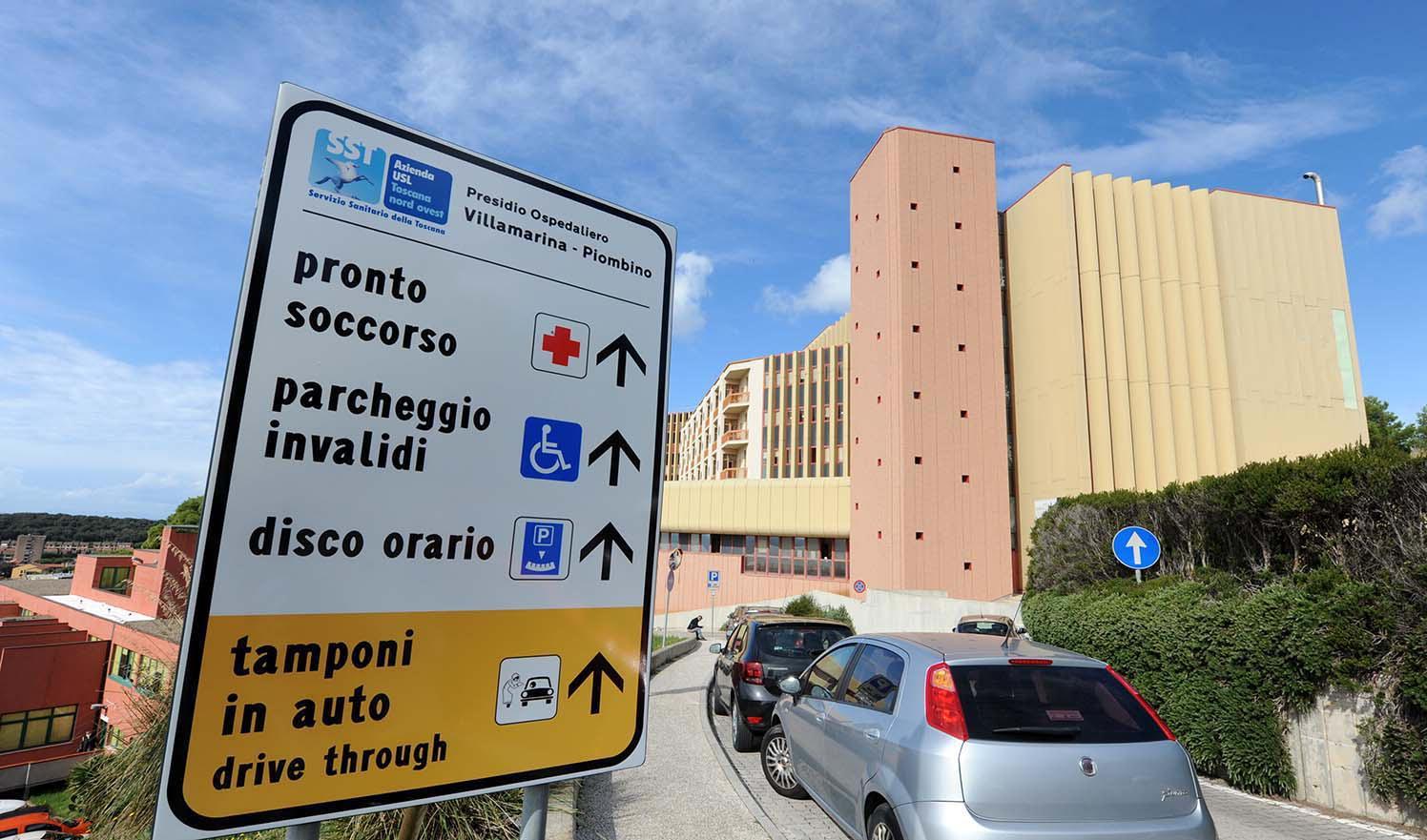 Una veduta dell’ospedale Villamarina di Piombino (FOTO D’ARCHIVIO)
