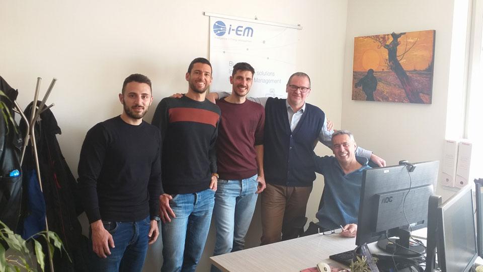 Simeone e Lanzetta a destra insieme a Gabriele Cerofolini, Luca Wiegand e Antonio Piazzi