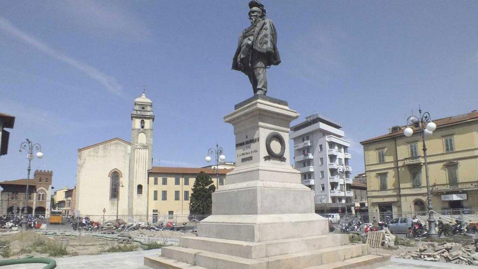 La statua di Vittorio Emanuele II