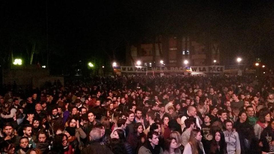 Il pubblico a un concerto del 25 aprile a Fornacette di qualche anno fa