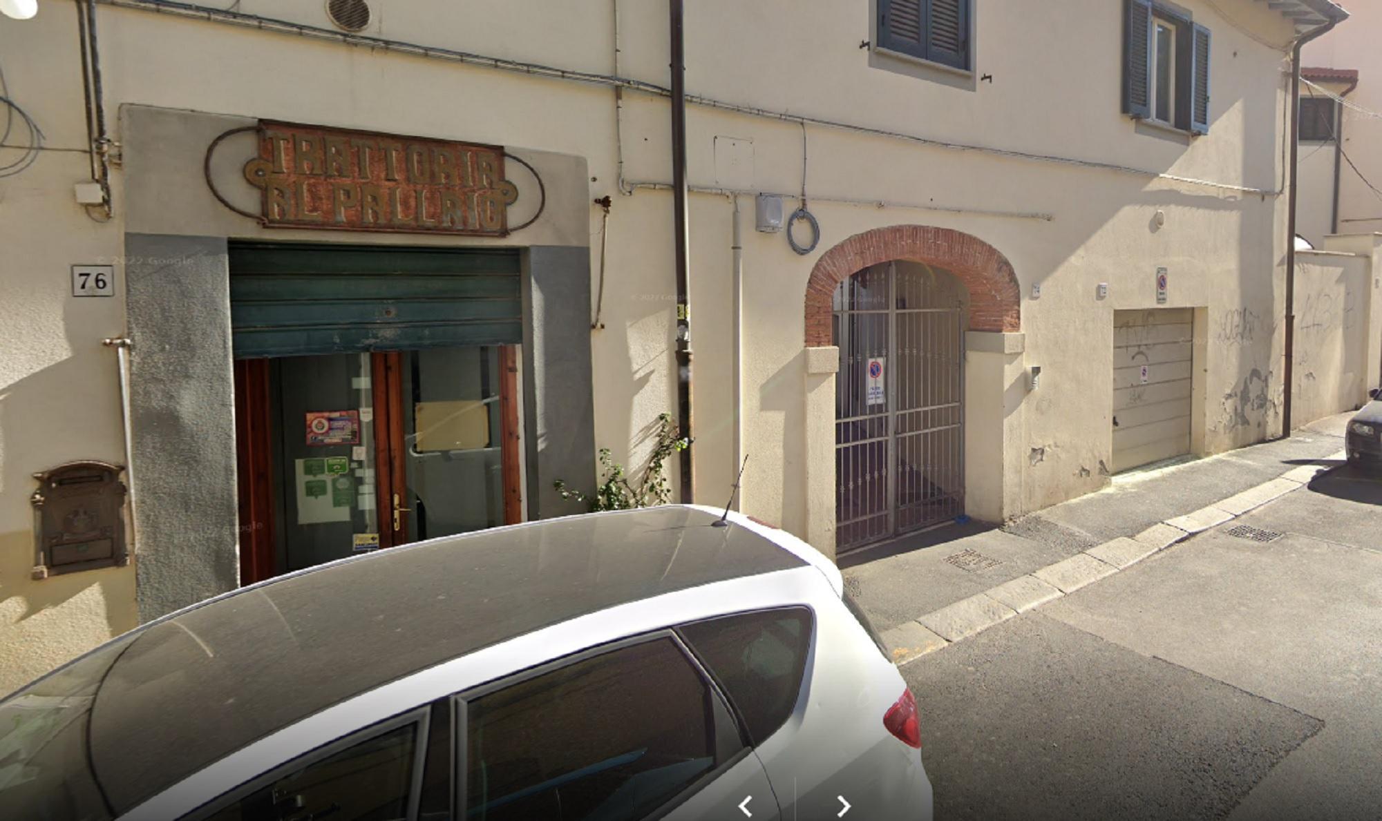 L'esterno della trattoria "Al Pallaio"