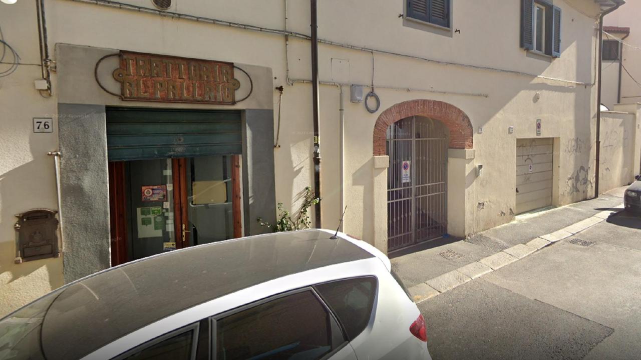 L'esterno della trattoria "Al Pallaio"