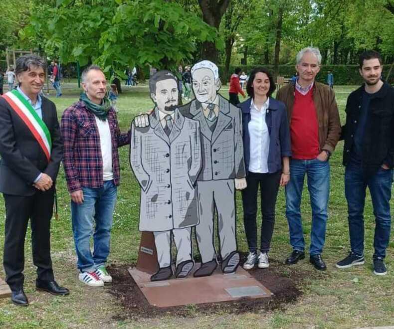 A Rio Saliceto inaugurata la stele che ricorda i partigiani Ulivi e Nicolini 