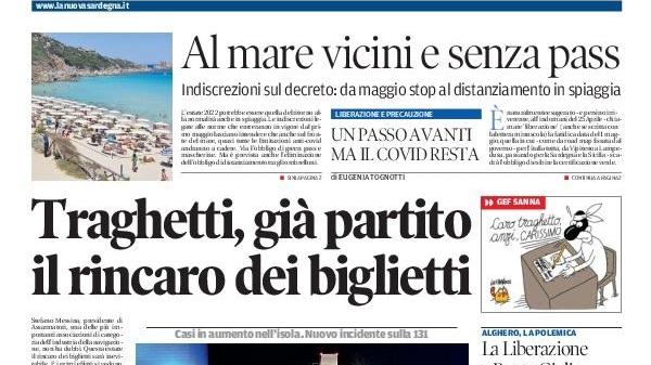 La Nuova Sardegna - Prima Pagina - 27 aprile 2022