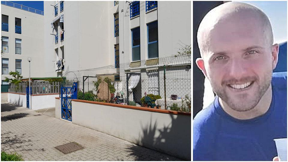 l’alloggio popolare della Leccia, in via Guadalajara, dove la polizia ha sequestrato un ricevitore gps, computer e cellulari e una foto dell’ingegnere arrestato, il trentaduenne Alessio Melita