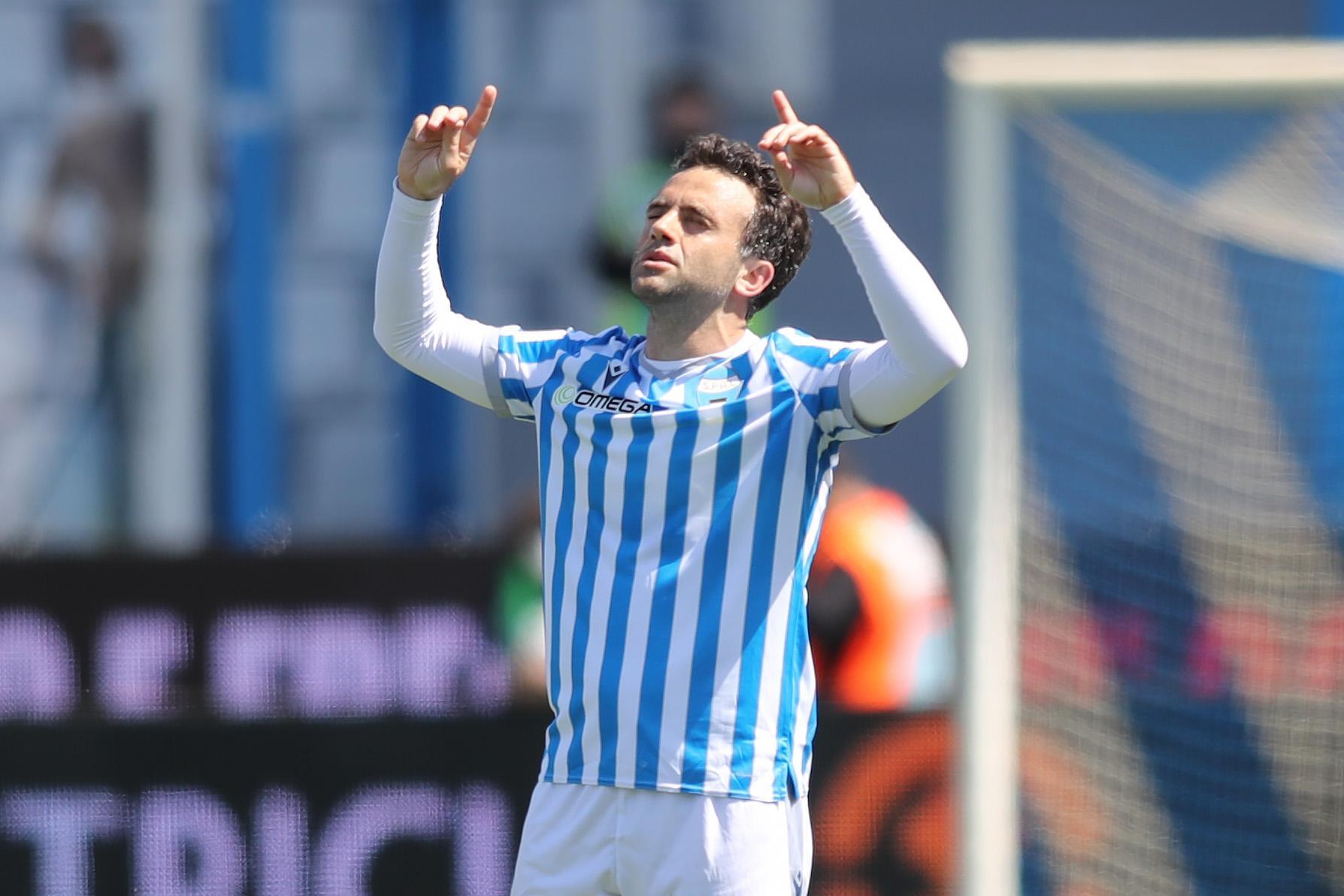 Giuseppe Rossi con la maglia della Spal: per lui l'ennesimo infortunio (Foto Filippo Rubin)