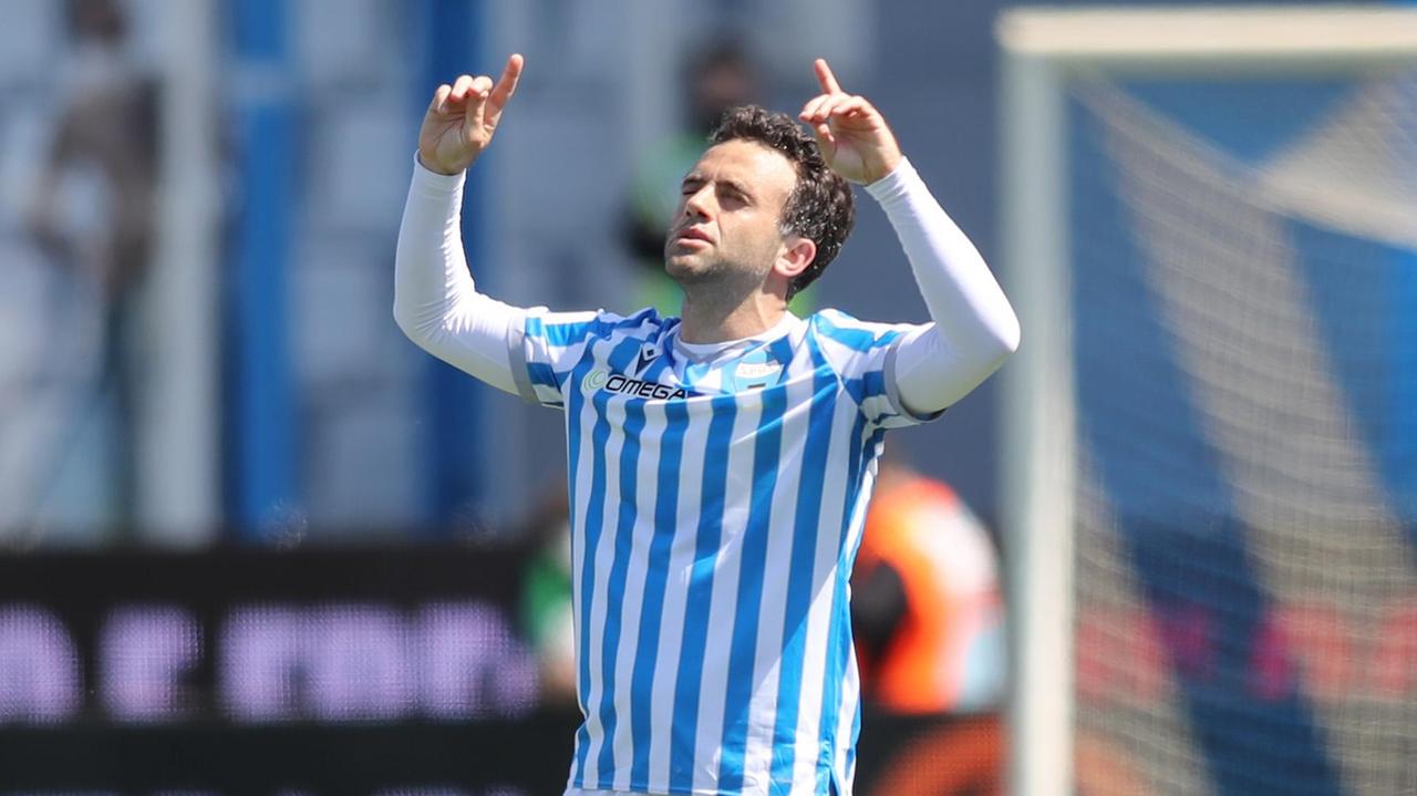 Giuseppe Rossi con la maglia della Spal: per lui l'ennesimo infortunio (Foto Filippo Rubin)