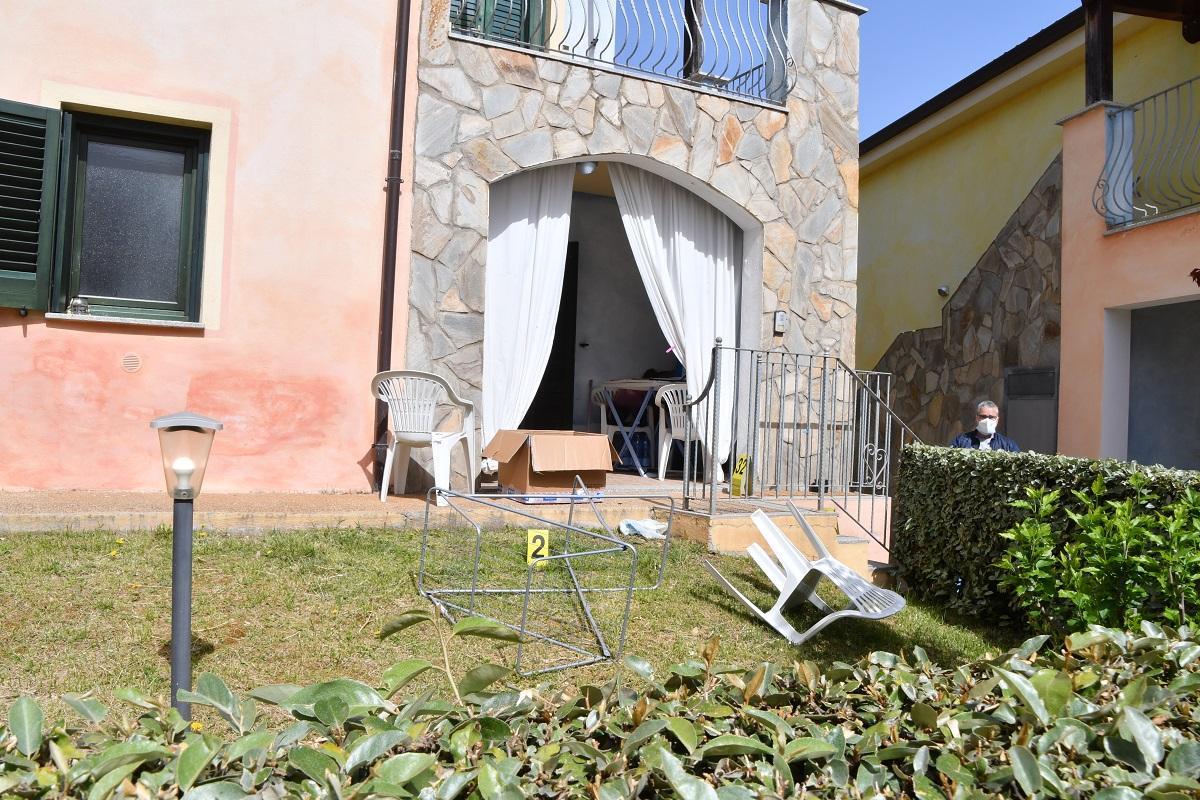 La villetta dei Picci dove è avvenuto il dramma (foto mauro chessa)