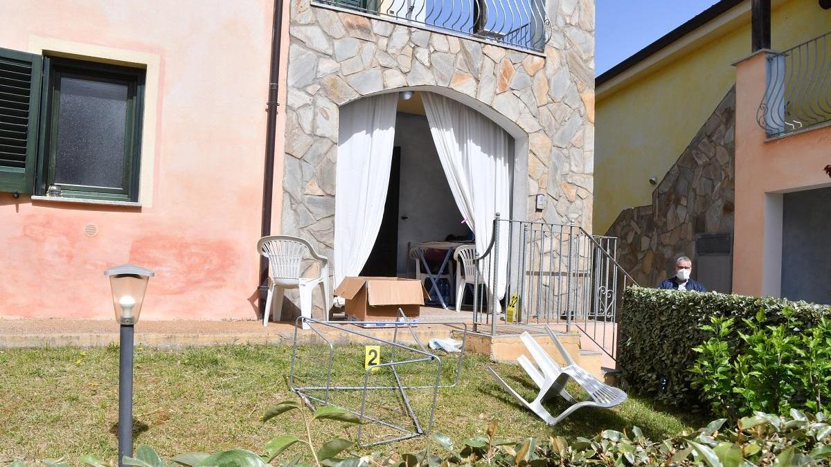 La villetta dei Picci dove è avvenuto il dramma (foto mauro chessa)