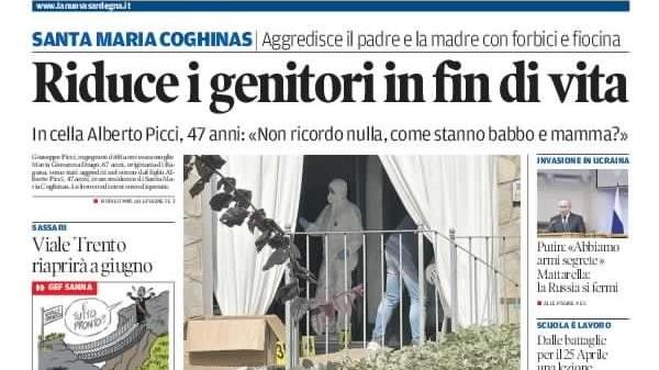 La Nuova Sardegna - Prima Pagina - 28 aprile 2022