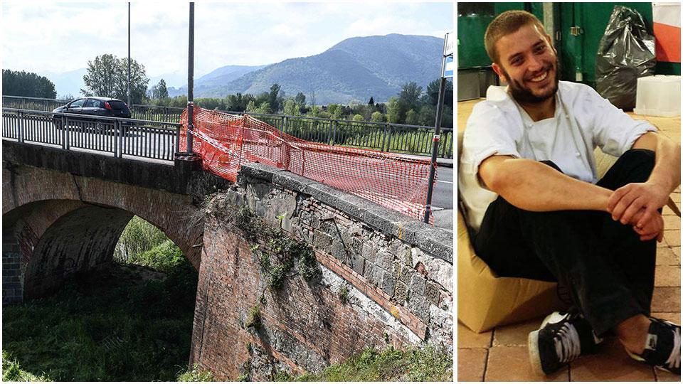 Lucca, morto lo chef di 31 anni caduto dal ponte del fiume
