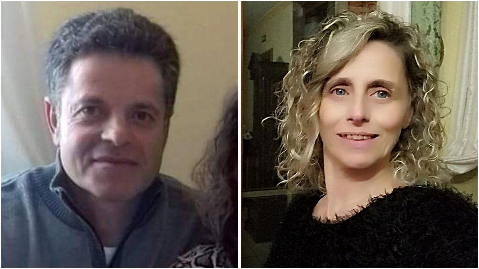 Luigi Fontana, imputato per omicidio, e la vittima Maria Carmina Fontana