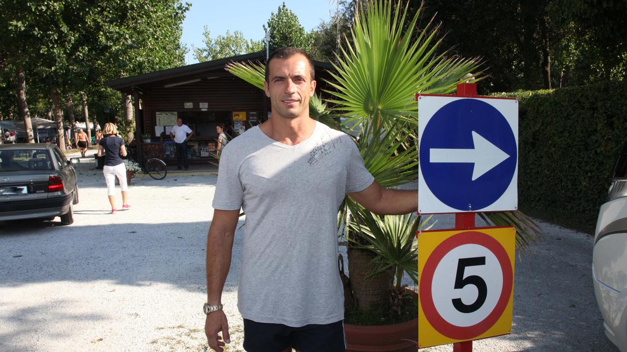 Francesco Giannerini nel suo camping Viareggio