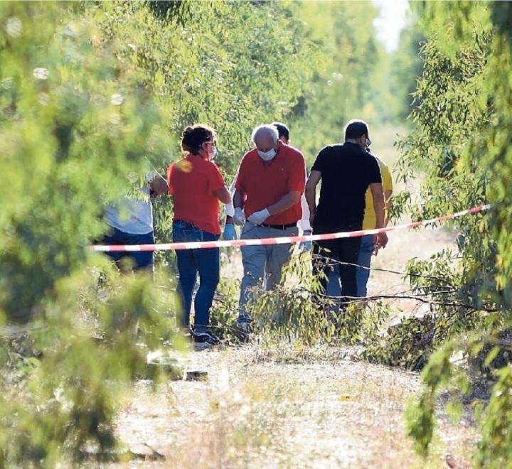 Il primo sopralluogo poco dopo la scoperta del corpo senza vita di Abdelilah Dakir