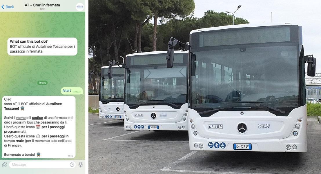 Autobus: arriva l'orario sul canale Telegram di At