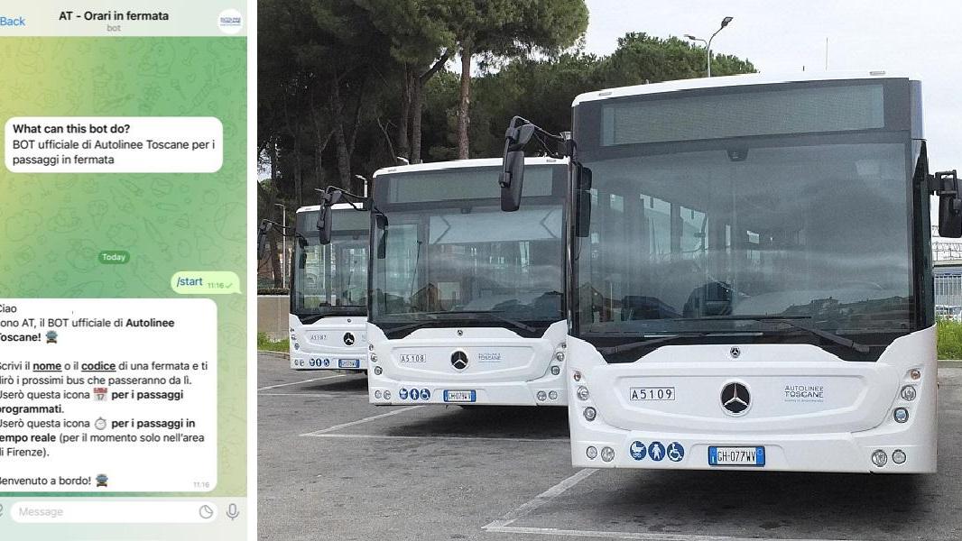 Autobus: arriva l'orario sul canale Telegram di At
