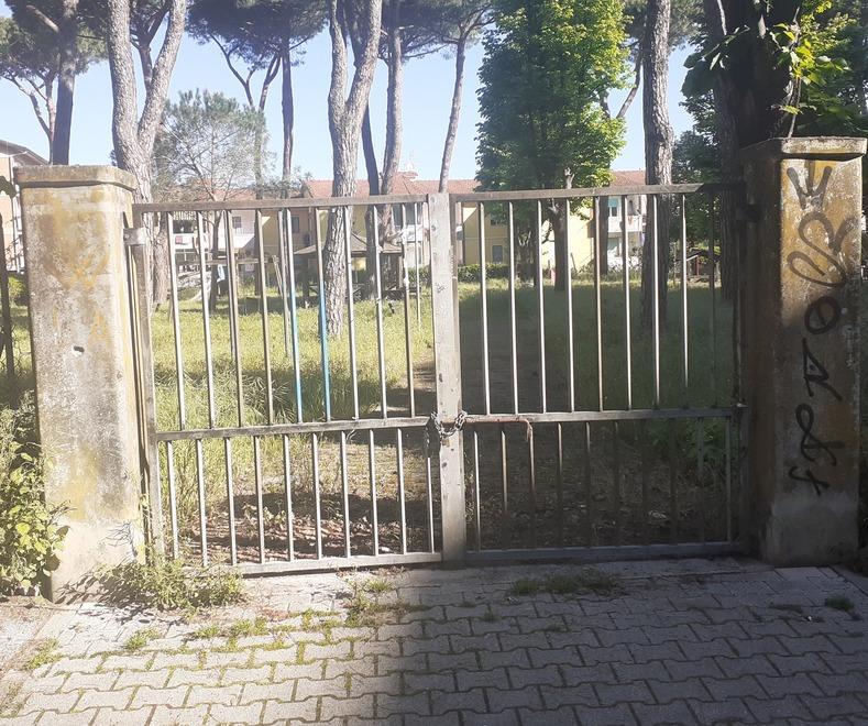 Viareggio, nel parco dimenticato erba alta e abbandono. I genitori del Varignano: «Il Comune lo riapra» 