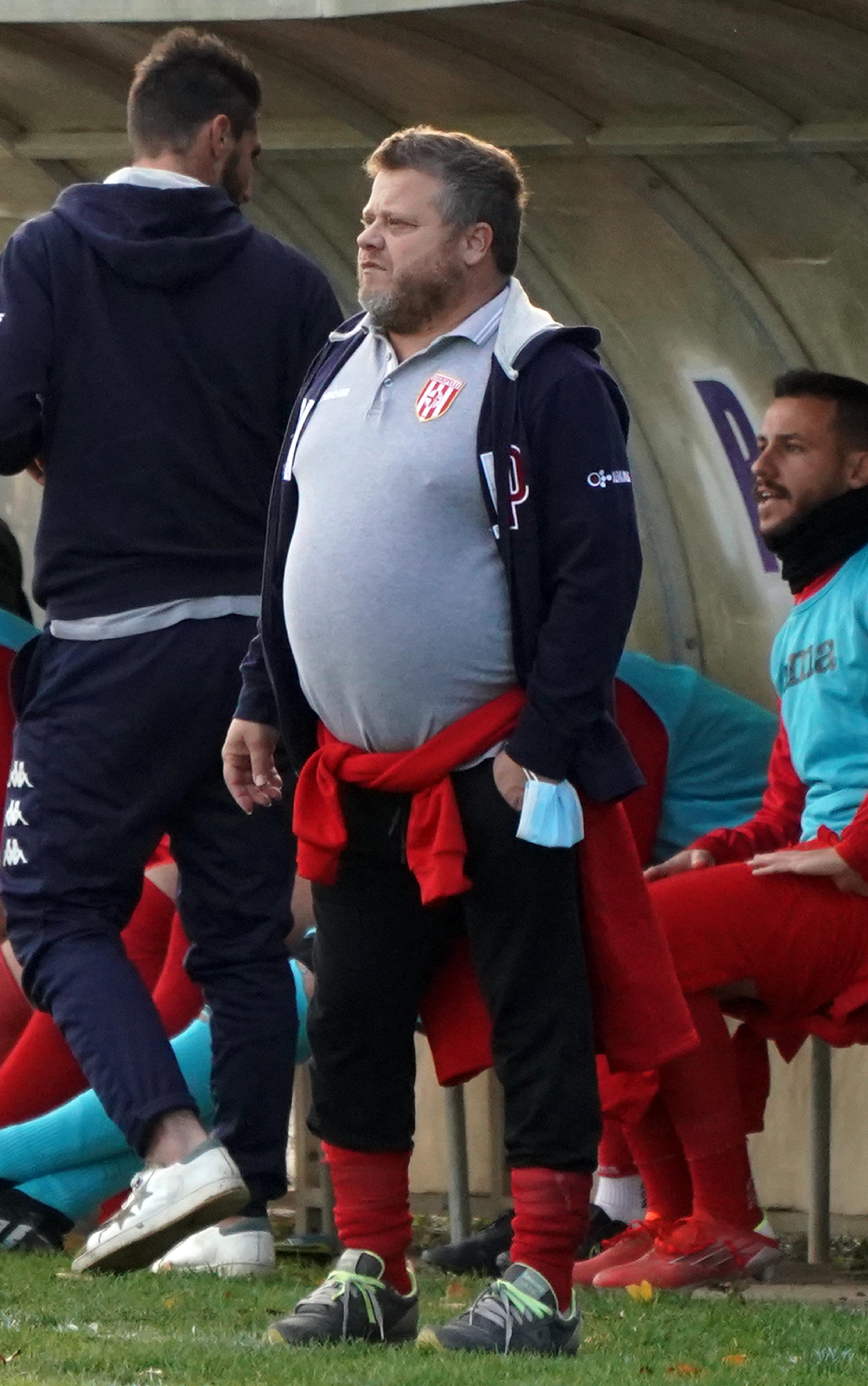 Mister Davide Marselli: la sua Cuoiopelli batte il San Miniato basso nei playoff del campionato di Eccellenza (Foto di Franco Silvi)