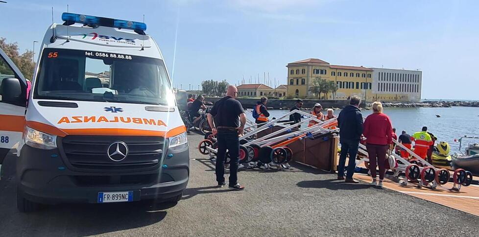 I soccorritori alla Bellana