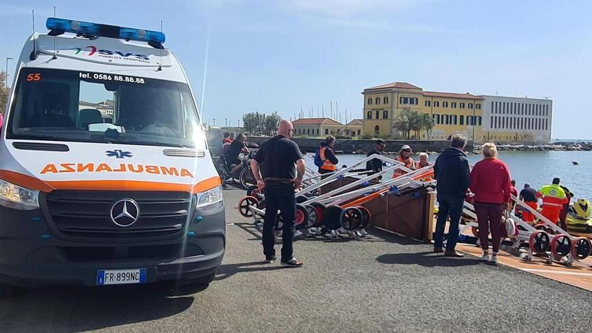 I soccorritori alla Bellana