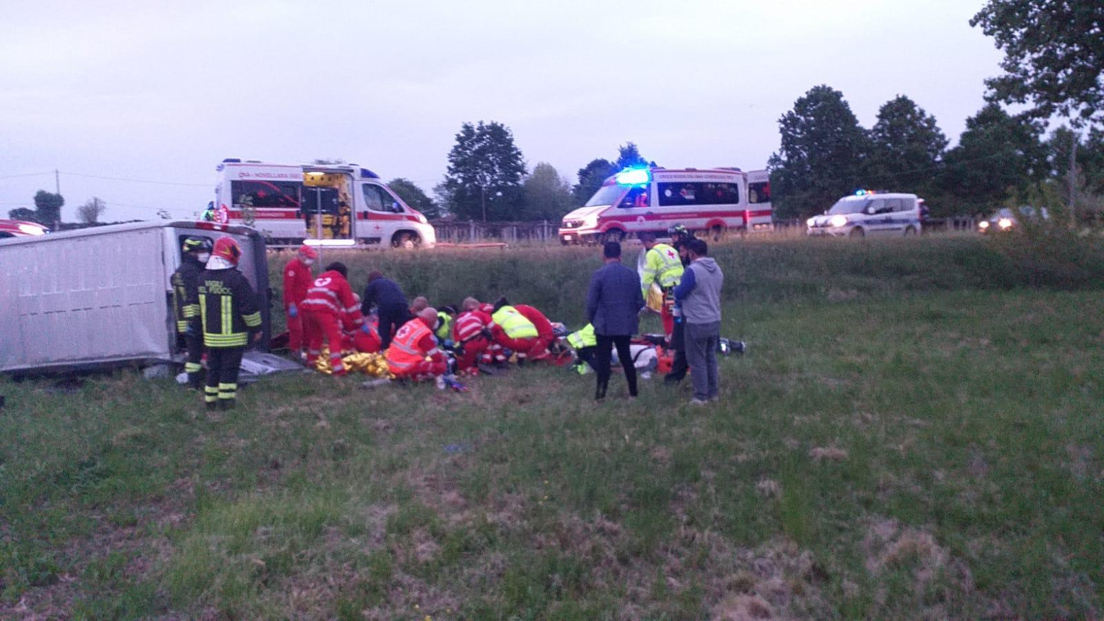 La scena dell'incidente