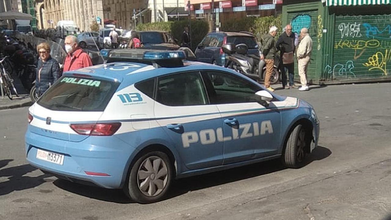 La polizia sul posto