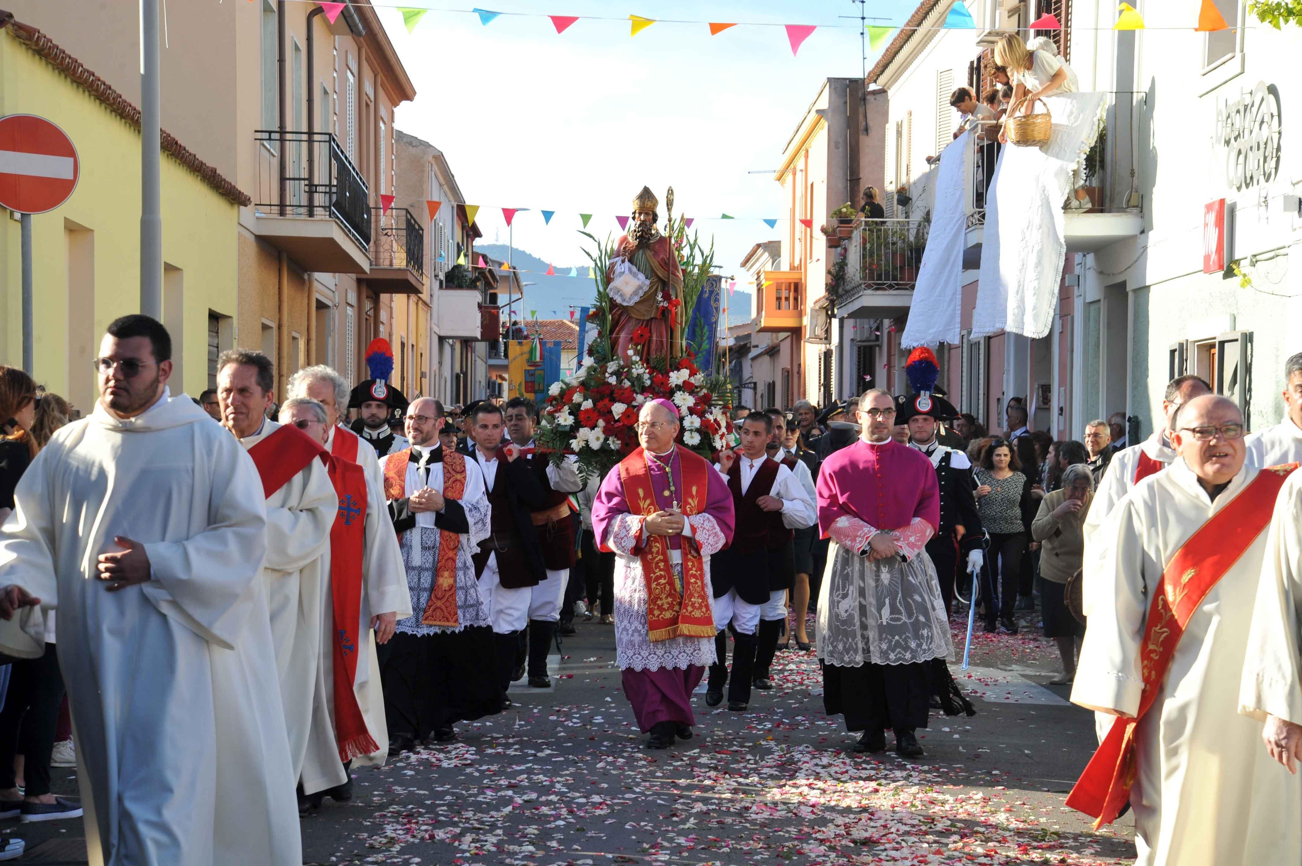 La processione di San Simplicio in una foto di archivio