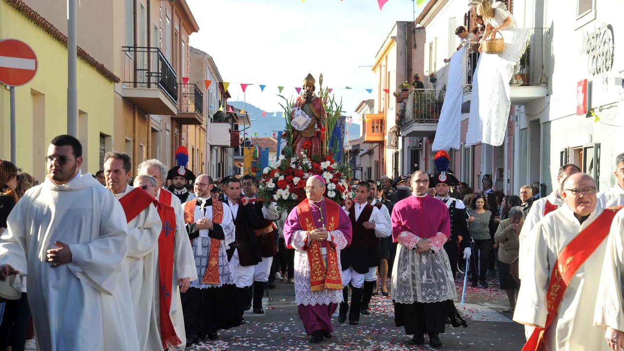 La processione di San Simplicio in una foto di archivio