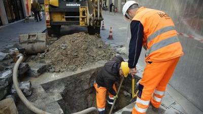 Reggio Emilia, lavori alla rete in via della Canalina