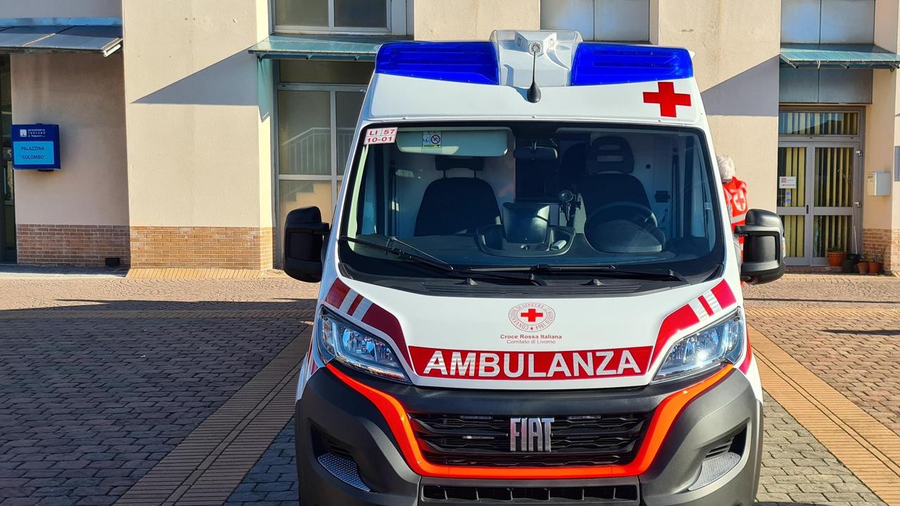 Un'ambulanza della Croce rossa