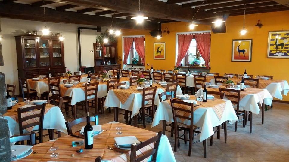 La sala ristorante delle Roncacce