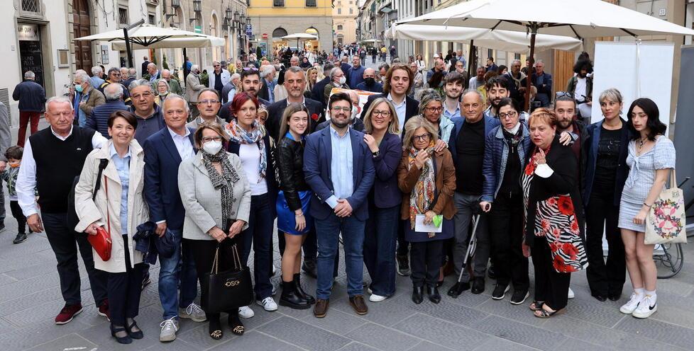 La lista del Pd con i candidati alle elezioni (Foto Nucci)