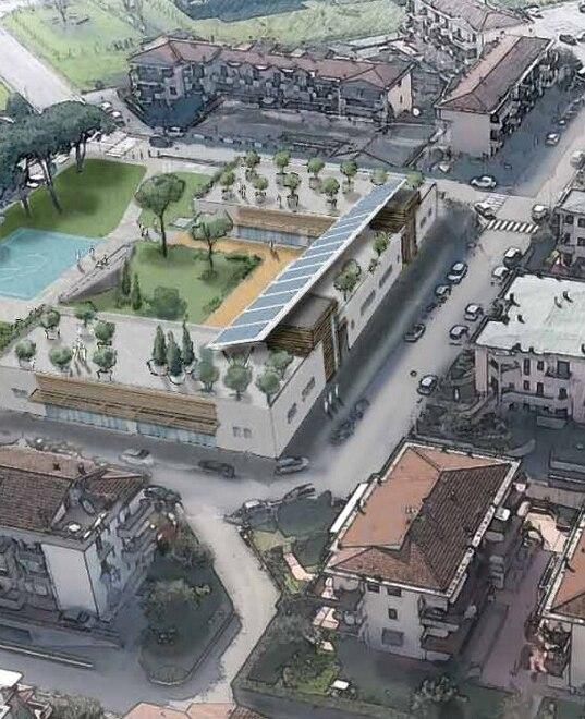 Il rendering dell’Eco Park di Ponte a Elsa