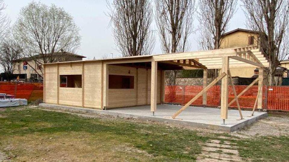 La nuova struttura avrà un ampio portico