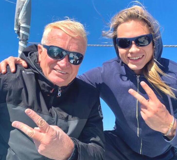 Yevhen Wolf (a destra) e a sinistra l’armatore Fabrizio Turchi
