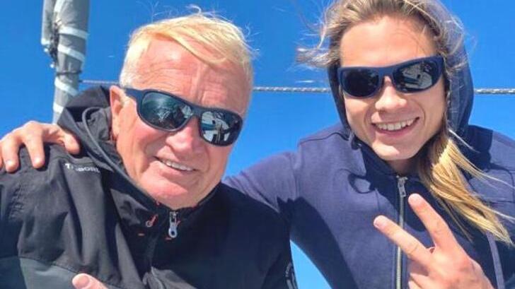 Yevhen Wolf (a destra) e a sinistra l’armatore Fabrizio Turchi