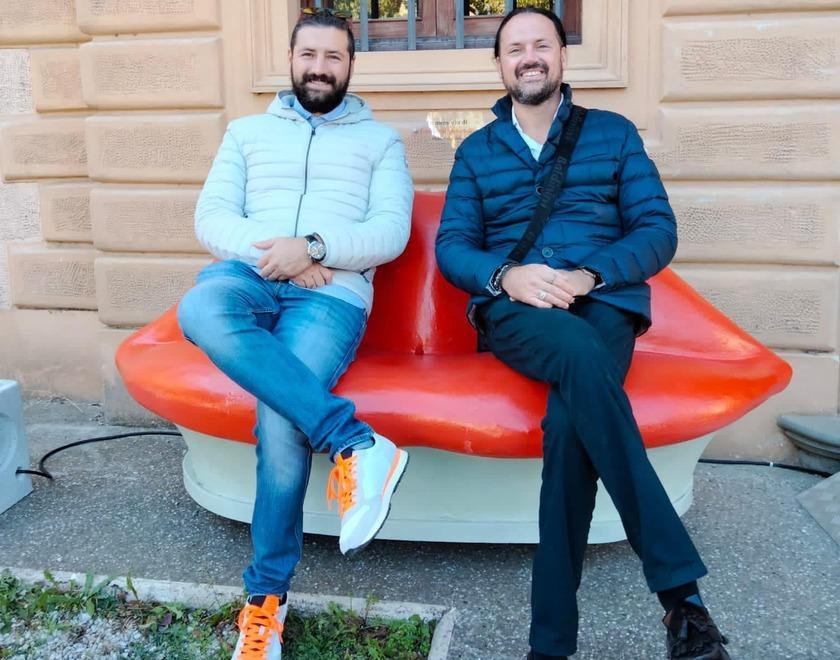 Da sinistra i fratelli imprenditori Gabriele e Alessandro Simonelli