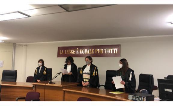 La lettura della sentenza in Corte d'appello a Sassari