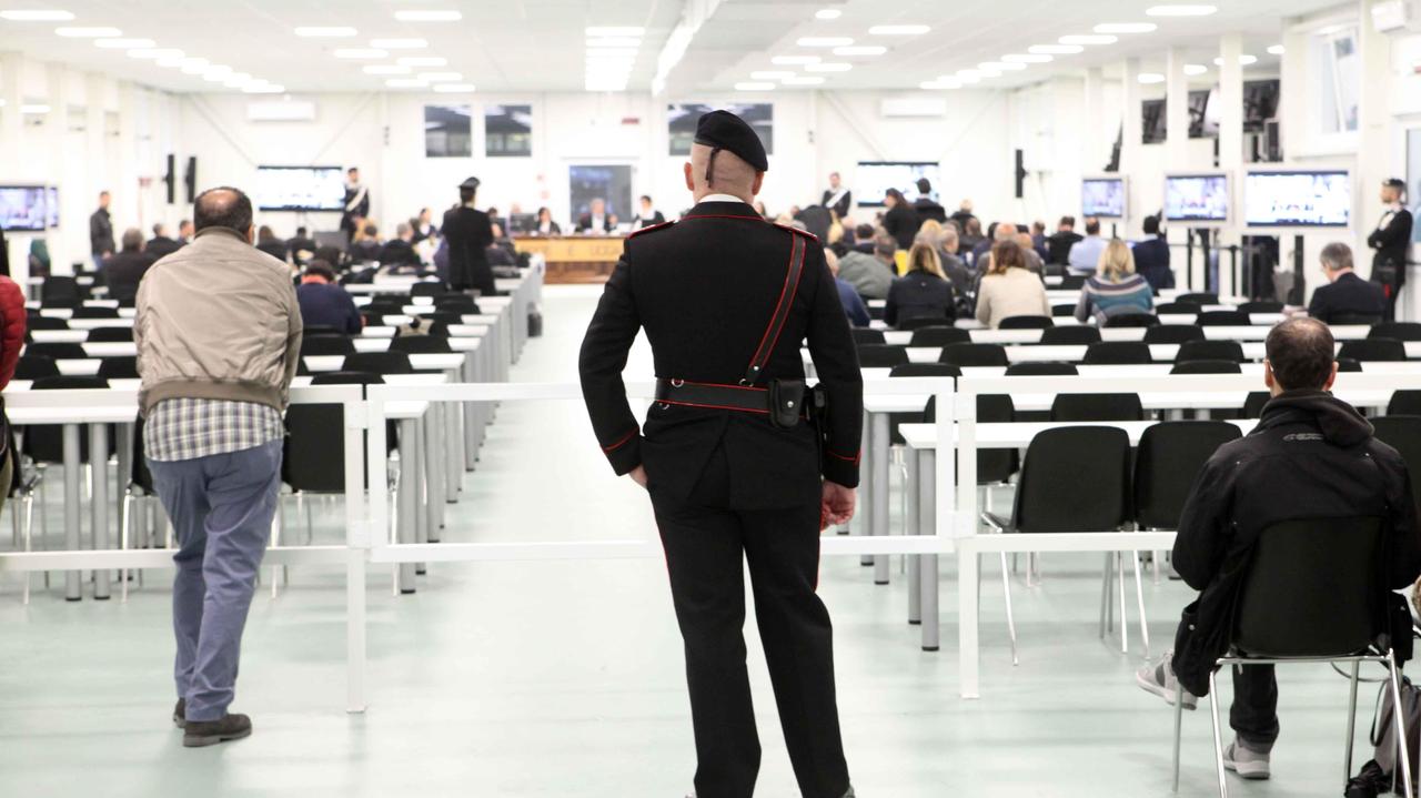 L'aula bunker del processo Aemilia dove si è celebrato il processo di primo grado