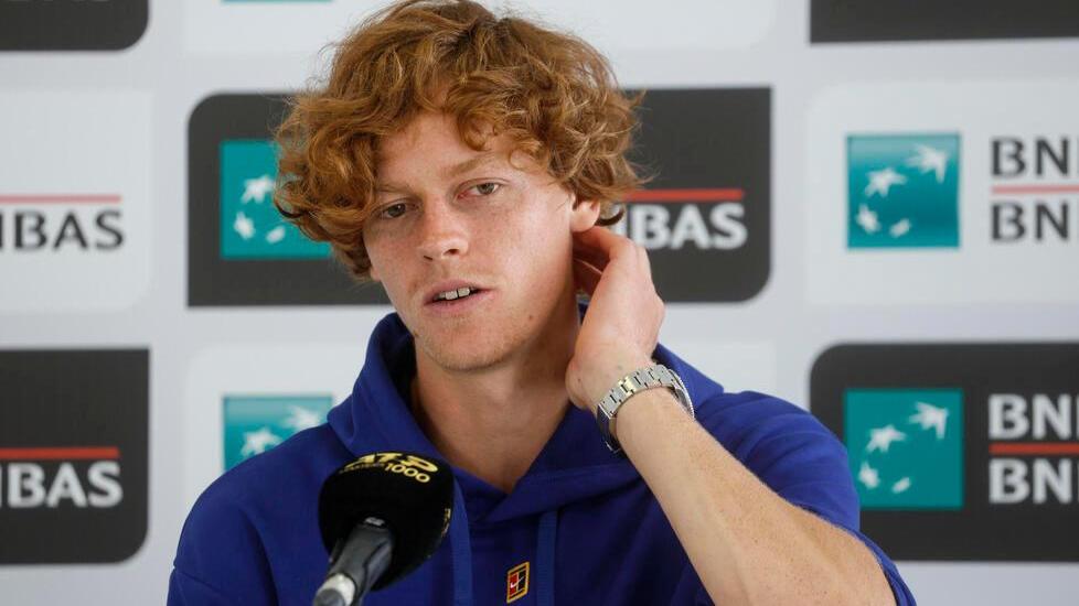 Jannik Sinner alla conferenza stampa degli Internazionali d’Italia