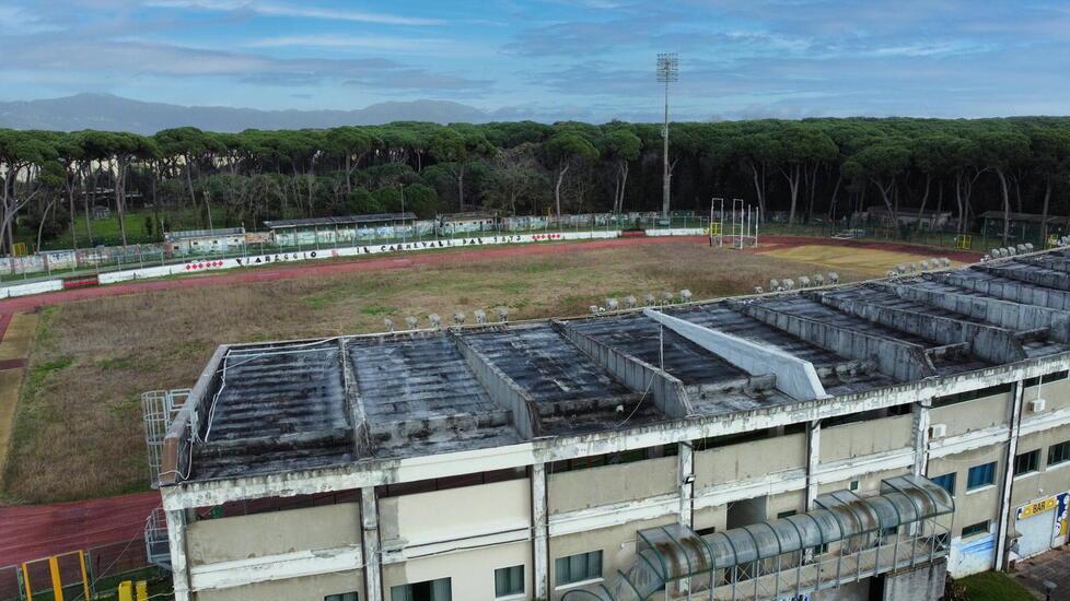 Lo stadio dei Pini chiuso dal 2018