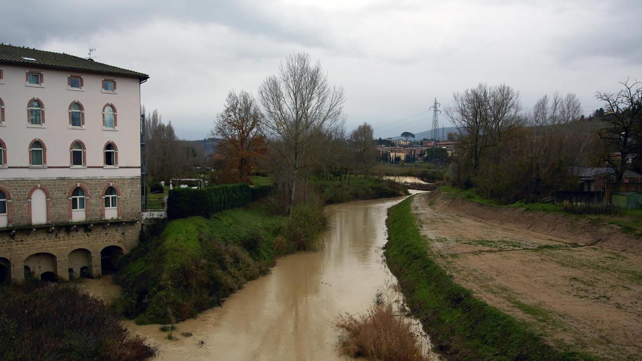 Il fiume Elsa a Certaldo
