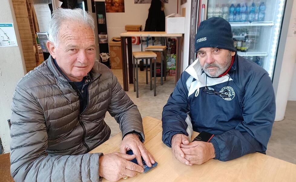 Carlo Giannoni e il presidente Sergio Anselmi (a destra)
