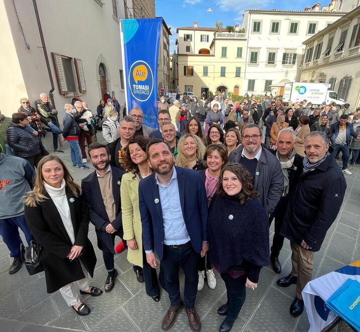 La presentazione dei primi volti di “Ale Tomasi sindaco” (Foto Nucci)