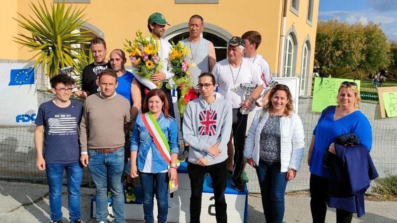 Un momento della premiazione del Palio