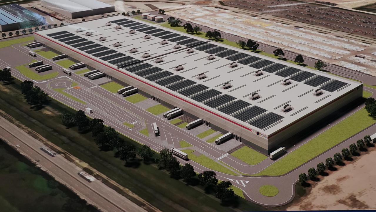 Il rendering del polo logistico