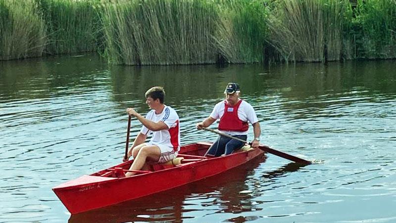Un momento del Palio