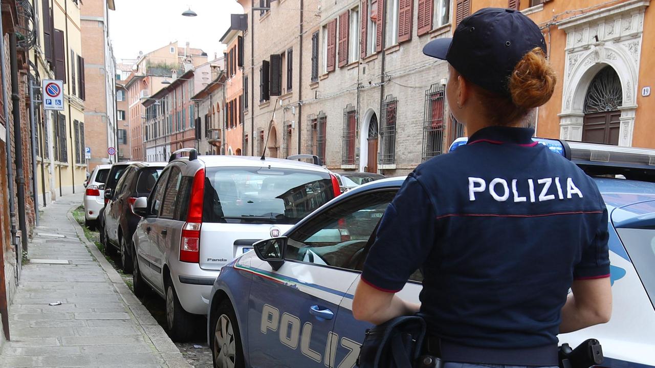 La Polizia dopo uno dei colpi della banda dei Rolex