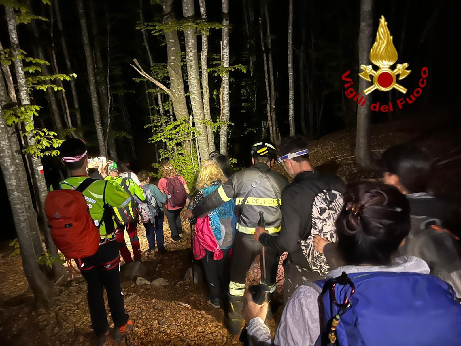 Ventasso, salvata una comitiva in difficoltà a Monte Acuto