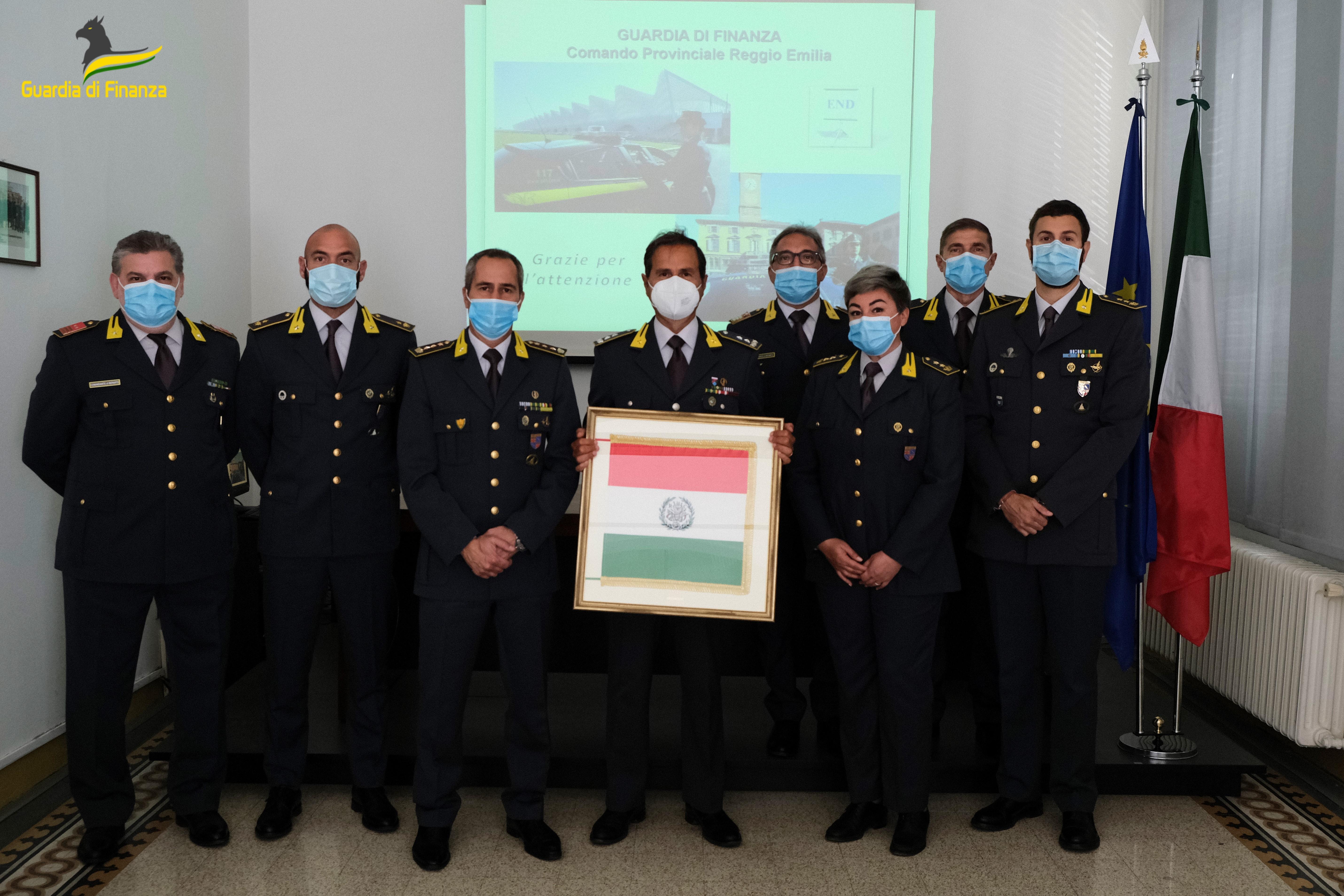 Il comandante regionale della Guardia di Finanza in visita a Reggio Emilia